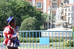 Bolivian community in Spain celebrating the Virgin of Urkupiña