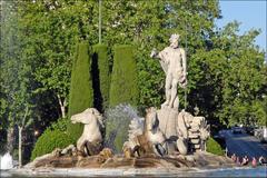 La fontaine de Neptune à Madrid