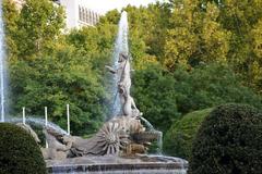 Fuente de Neptuno monument in Plaza Cánovas del Castillo, Madrid