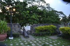 Lone canon atop Fort San Pedro walls