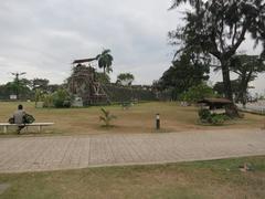 View of Bastion San Miguel with Miguel Lopez de Legazpi statue