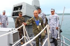 BRP Herminigildo Yurong PG906 at its arrival ceremony in Davao City