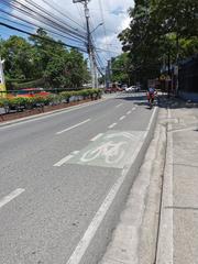 bicycle lane in Davao City's Elpidio Quirino Avenue