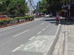 Bicycle lane in Davao City