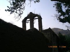 Sunset at an abandoned church