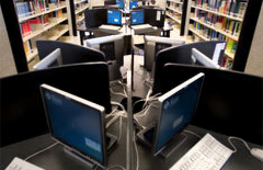 Computing area inside a library