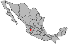 Locator map of the City of Zapopan in Metro Guadalajara, Jalisco, Mexico