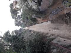 funicular trench at Tibidabo under renovation in summer 2020