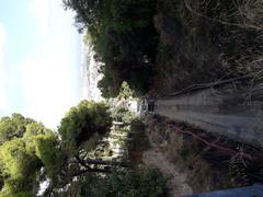 Trench of the Tibidabo funicular during renovation