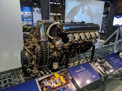 Rolls-Royce Merlin Packard engine on display