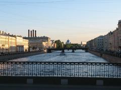 View from Leshtukov Bridge to Semyonovsky Bridge, Saint Petersburg, Russia