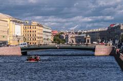 Leshtukov Bridge in Saint Petersburg