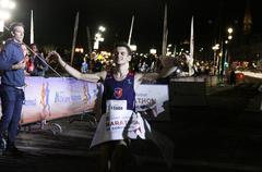 Luc Montaudon winning the 2019 Bordeaux Marathon