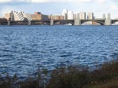 Boston skyline in 2019 with prominent buildings and clear sky