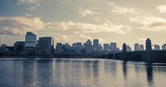 Boston skyline and Longfellow Bridge