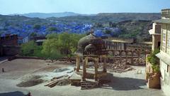 Blue Brahmin homes in Jodhpur as seen from Meherangarh Fort