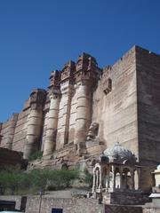 Mehrangarh Fort with clear blue sky