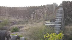 outer wall of Mehrangarh Fort