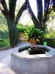 Pond in Jardins de Laribal, Montjuic, Barcelona