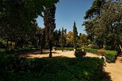 View of Jardins de Laribal in Montjuïc, Barcelona