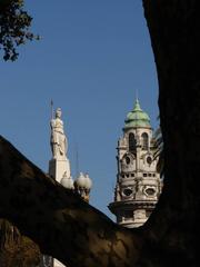 Obelisk of Buenos Aires in a busy city square