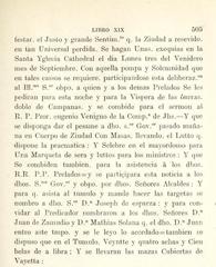 Fragment of the 1725 Buenos Aires Cabildo Agreements by Joseph de Esparza