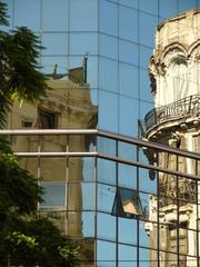 scenic view of Buenos Aires cityscape with historical architecture and green park