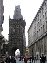 Celetná Street and Powder Tower in Prague