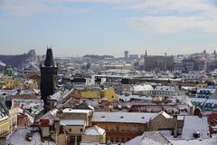 Panoramic view of Old Town Hall in Prague