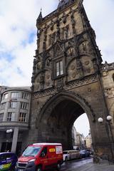 Powder Tower in Prague on a clear day