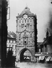 Photograph of the Prague Powder Tower from 1868