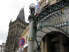 Photo of a cultural monument of the Czech Republic with the Powder Tower in the background