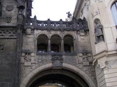 Archway connection between the Powder Tower and the Municipal House in Prague