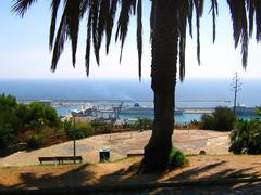 view from Montjuïc to the port of Barcelona