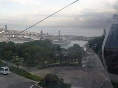 Barcelona port from Teleferic de Montjuic