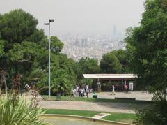 view of Barcelona from Montjuïc Olympic site