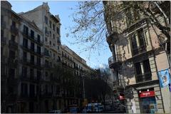 Barcelona cityscape view with a focus on the Sagrada Familia