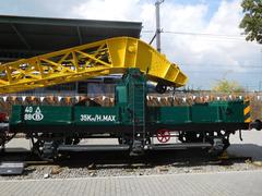 Wagon porte-flèche de la grue à vapeur Craven Brothers à Train World