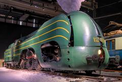 Belgian historic steam locomotive Type 12 in Brussels Capital Region