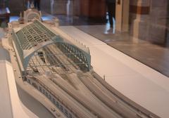 Model of Antwerp Central Station at Train World museum