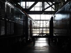 Train World museum third hall illuminated by daylight