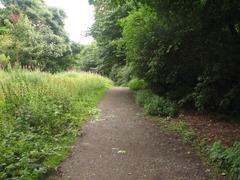 footpath skirting south side of Blackford Hill at Hermitage of Braid