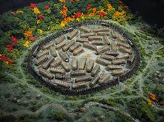 model of the Iroquoian village of Hochelaga