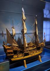 Model of an English ship for the TV series D'Iberville