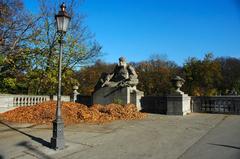 Isarbrücke in Munich during autumn