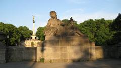 Statue of the Palatinate at Ludwigsbrücke in Munich