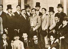 José Rizal with Marcelo del Pilar and others in Madrid