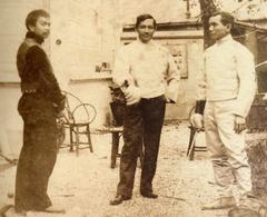 José Rizal with Juan Luna and Valentin Ventura