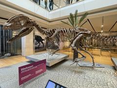 Dinosaur monument at Italian museum