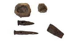 Historical mining tools from Monte Calisio